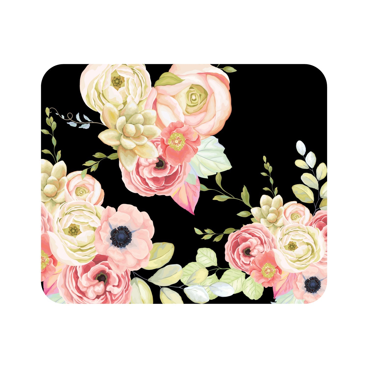 OTM Essentials Prints Series Mouse Pad, Flower Garden Pink