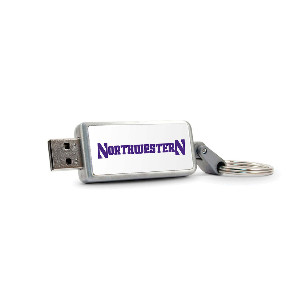 Northwestern University Keychain USB Flash Drive, Classic V1 - 16GB