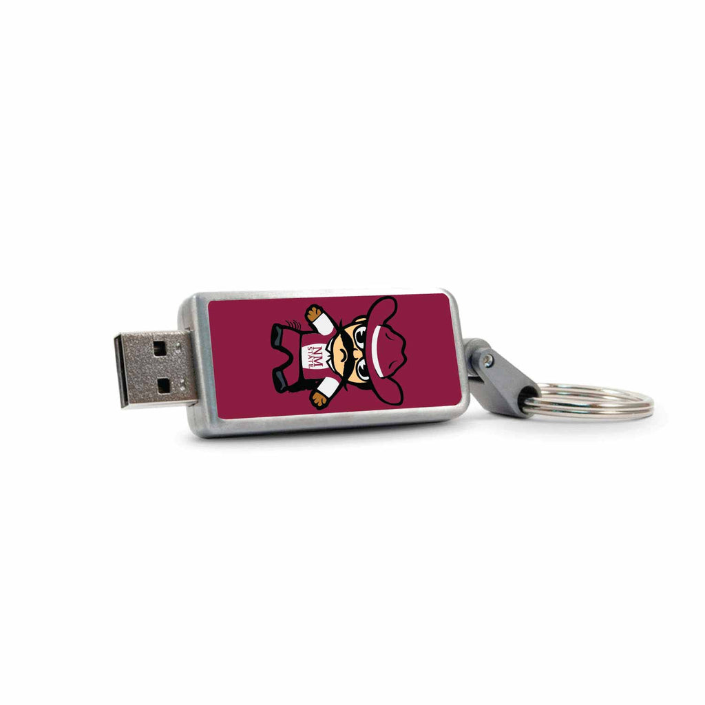 New Mexico State University (Tokyodachi) Keychain USB 2.0 Flash Drive, Classic V2 - 16GB