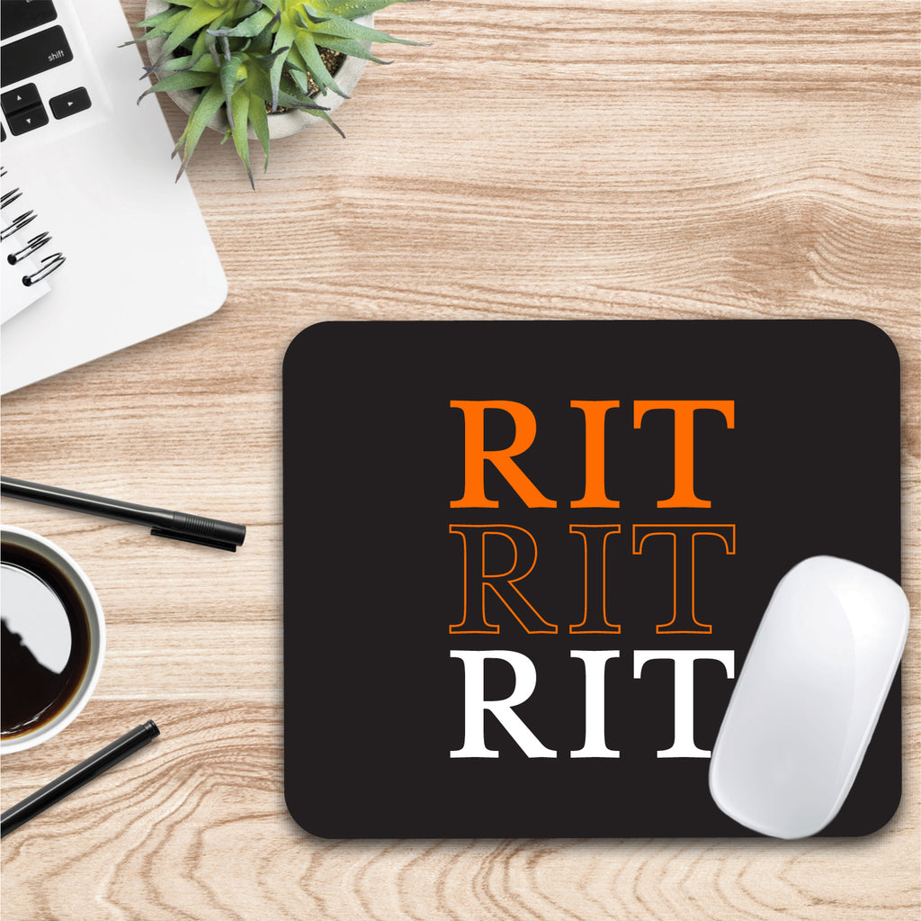 Rochester Institute of Technology Triple Wordmark Mouse Pad (OC-RIT3-MH39A)
