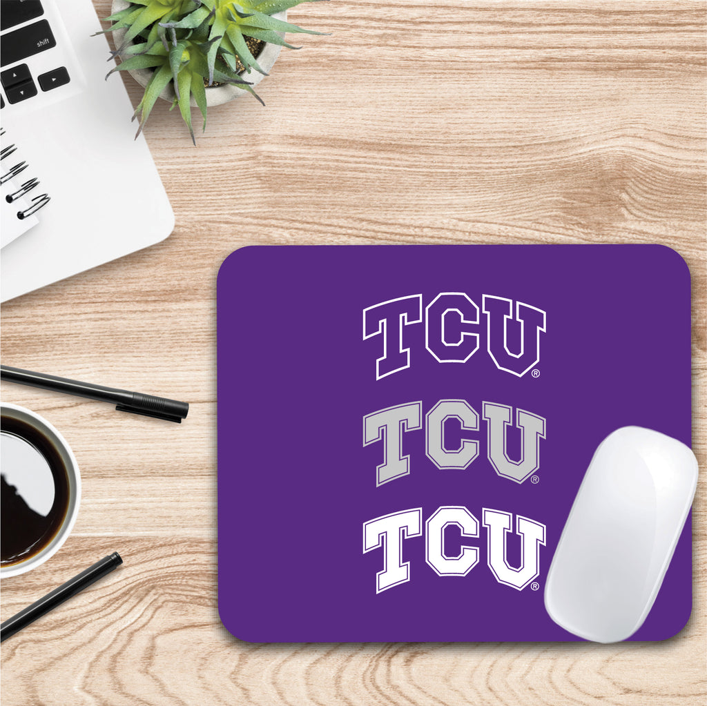 Texas Christian University Triple Wordmark Mouse Pad (OC-TCU2-MH39A)