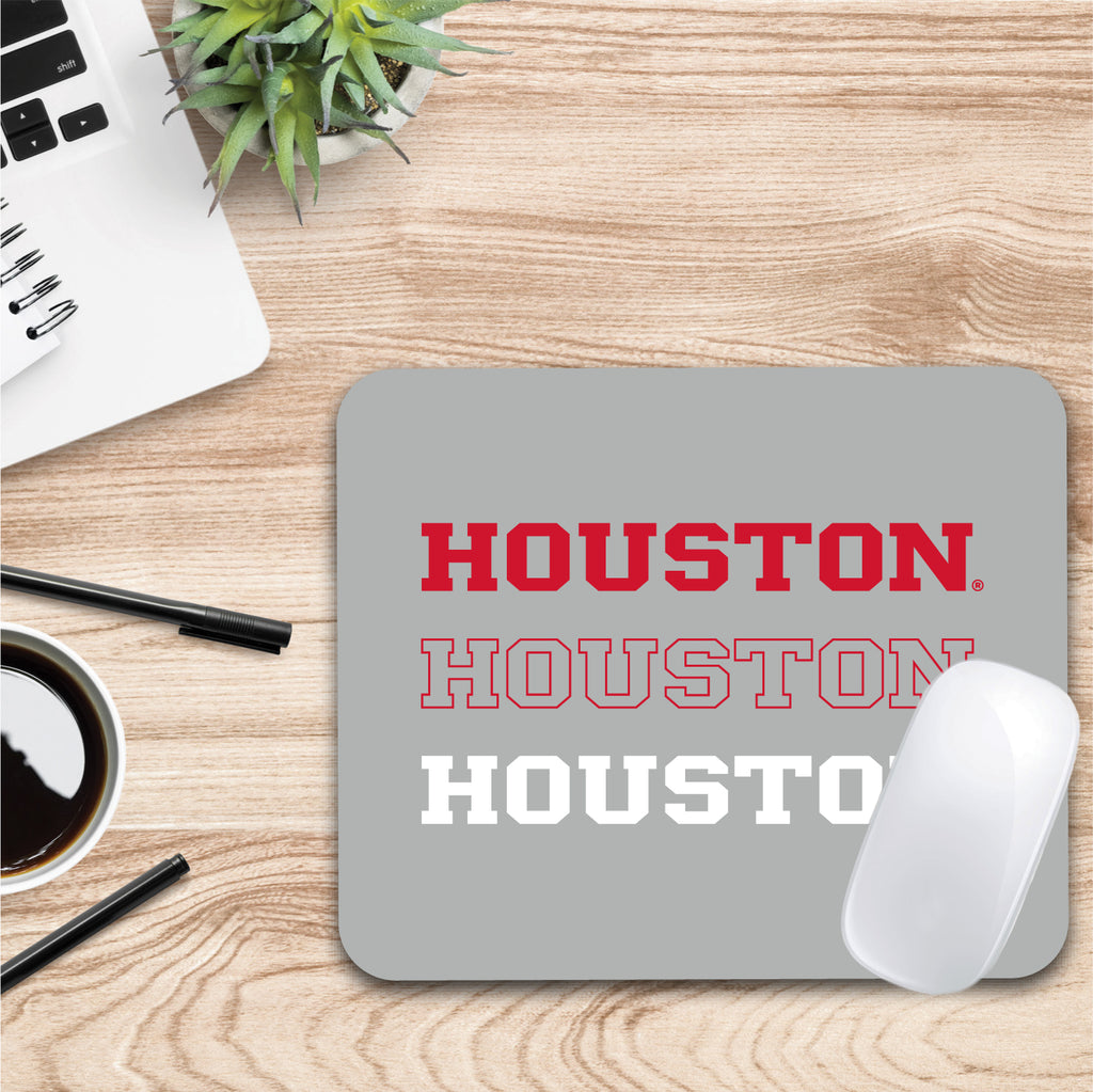 University of Houston Triple Wordmark Mouse Pad (OC-UOH2-MH39A)