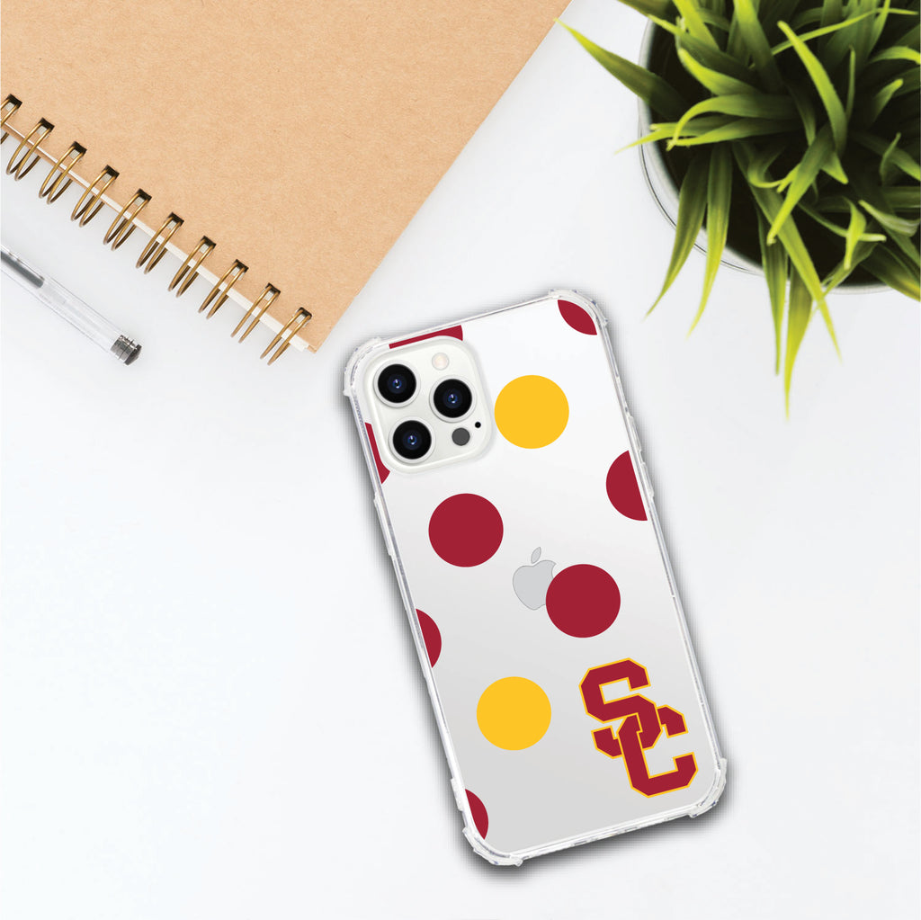 University of Southern California Multi Color Dots Phone Case