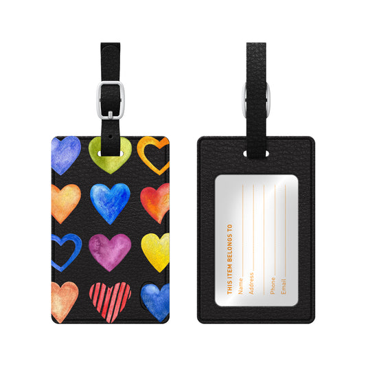 Color Hearts Luggage Tag | OTM Essentials
