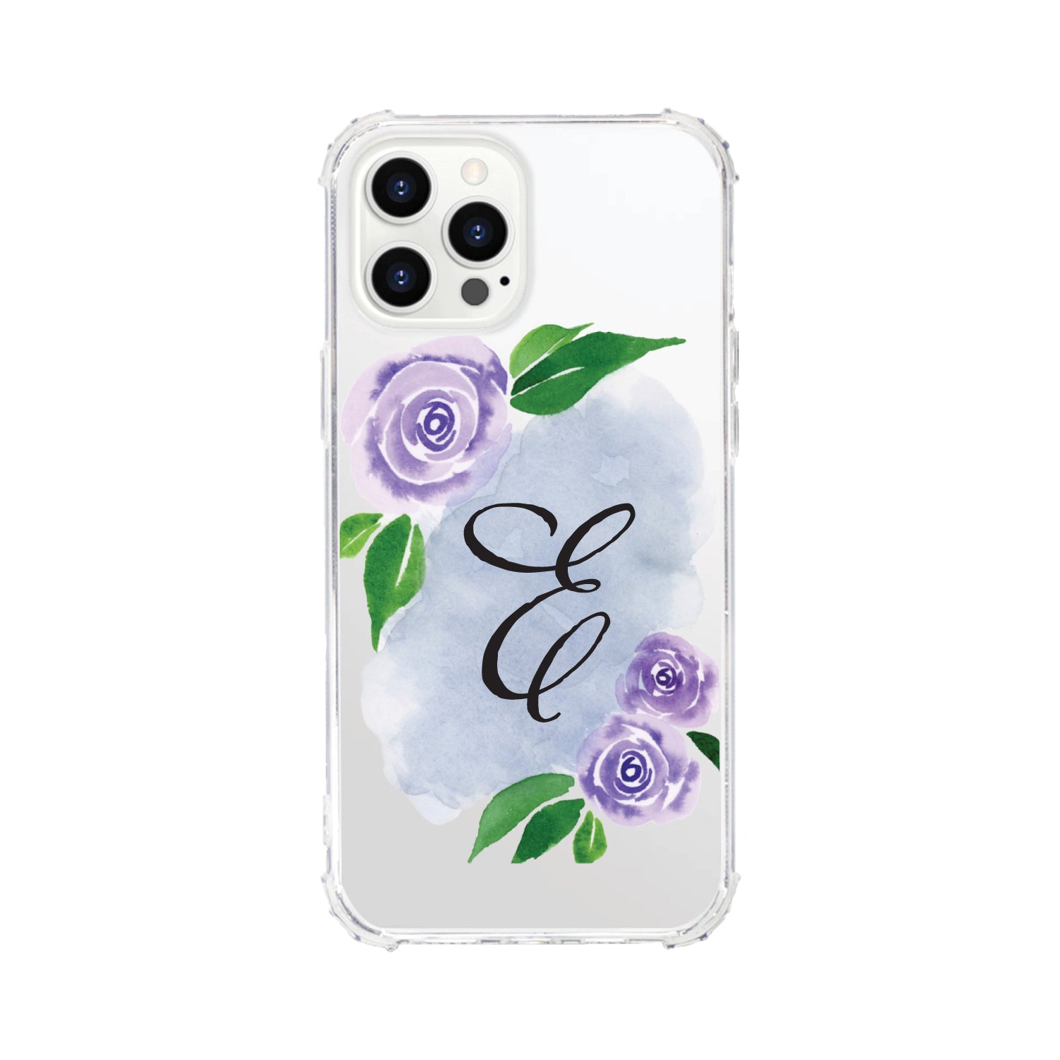 Phone Case, Monogram Floral Script