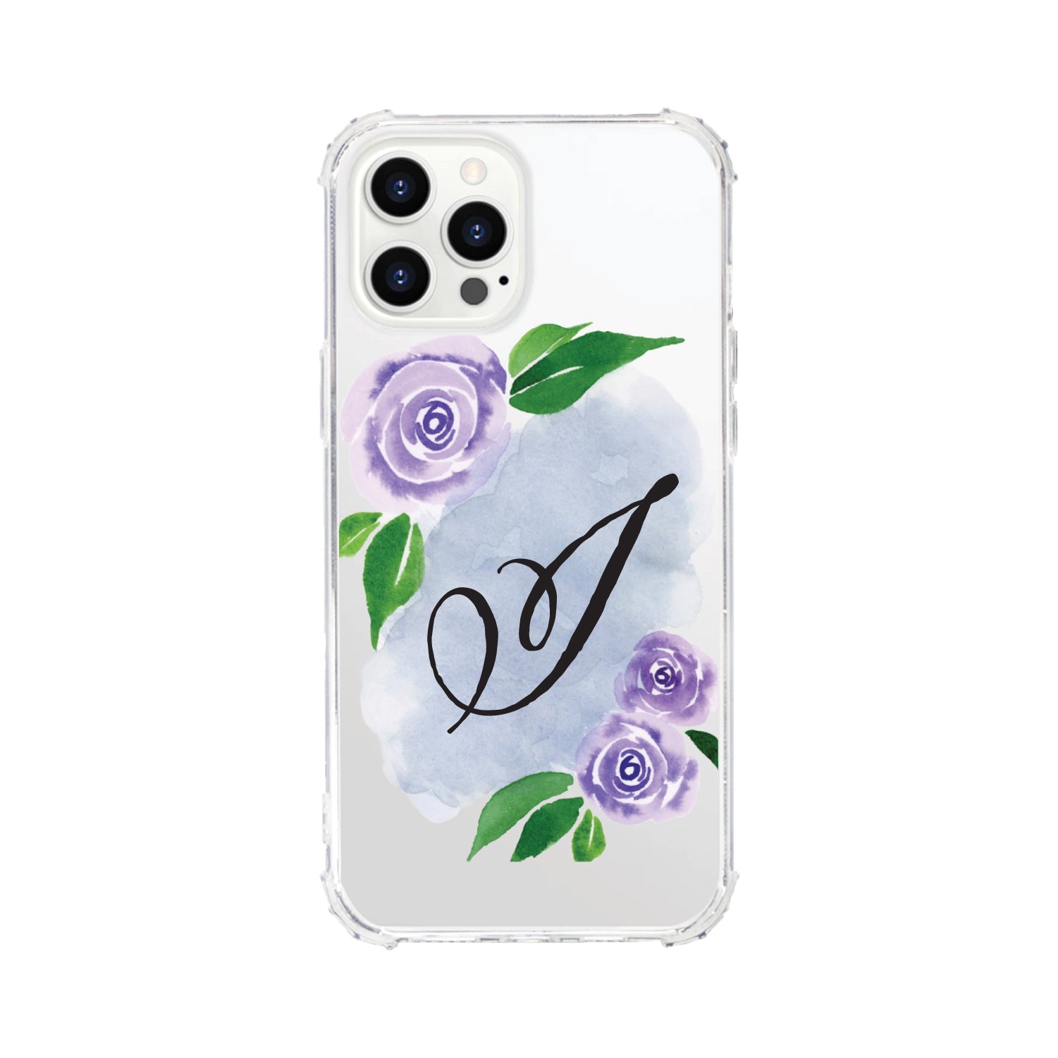 Phone Case, Monogram Floral Script