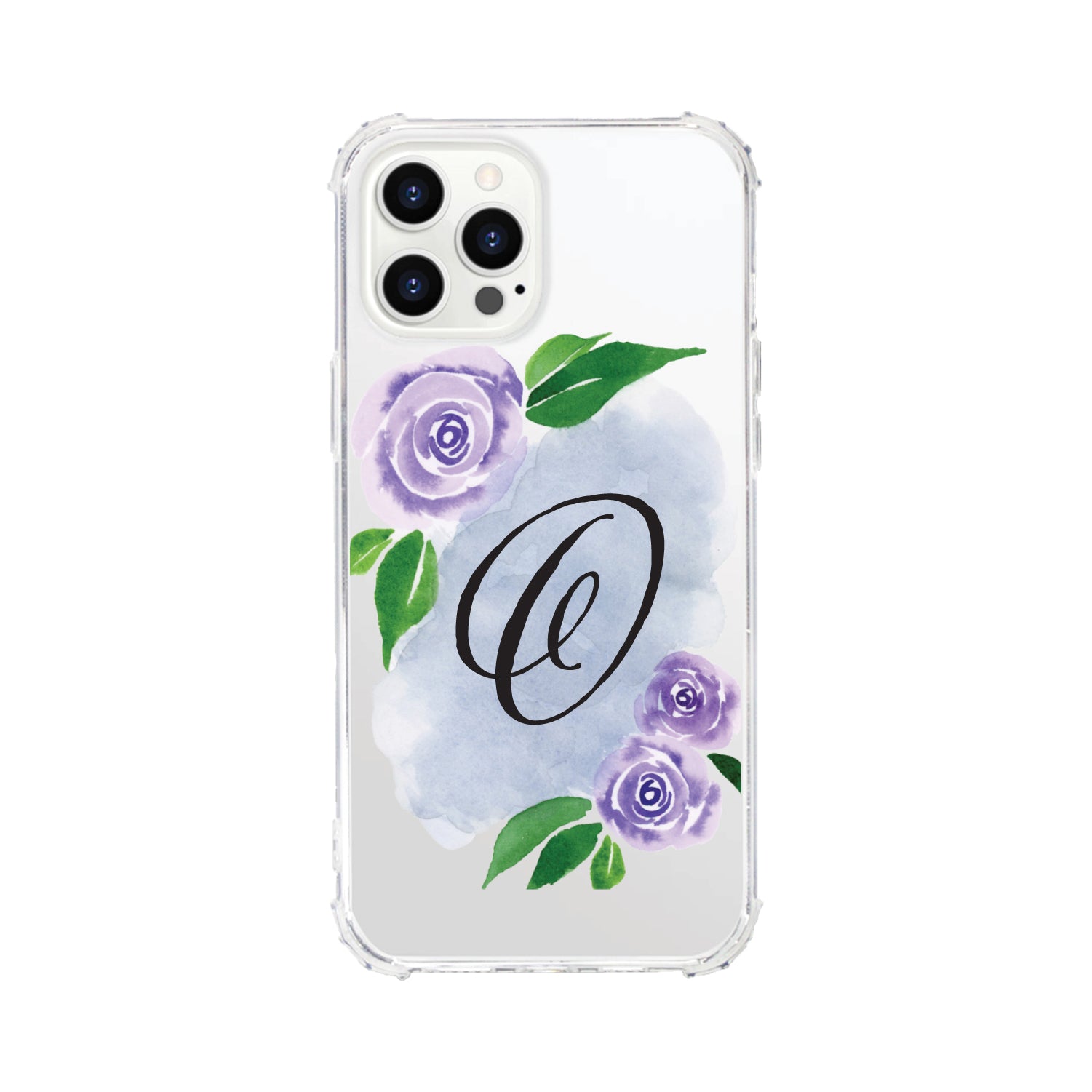 Phone Case, Monogram Floral Script