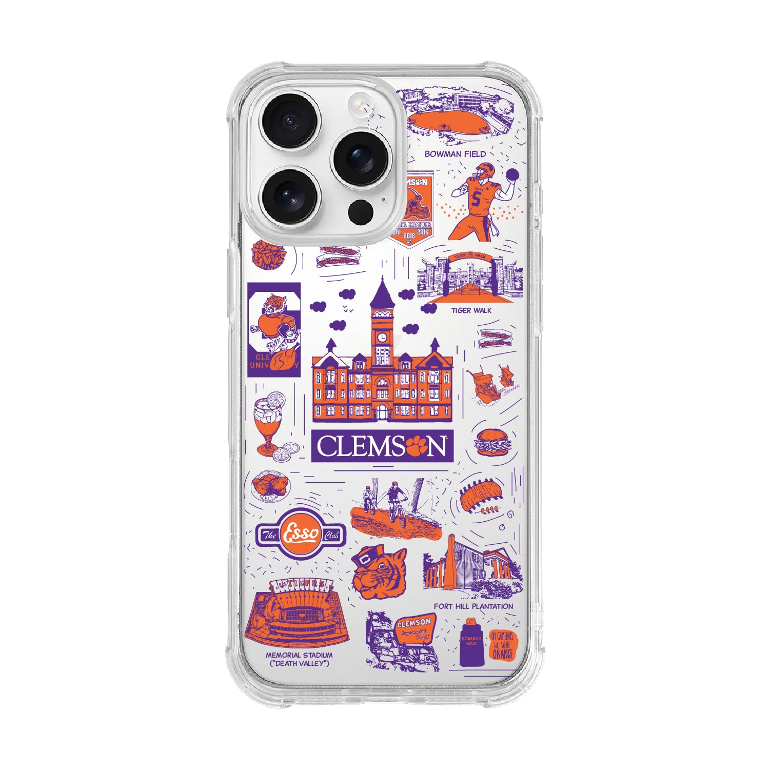 Phone Case, Tough Edge, Clemson University