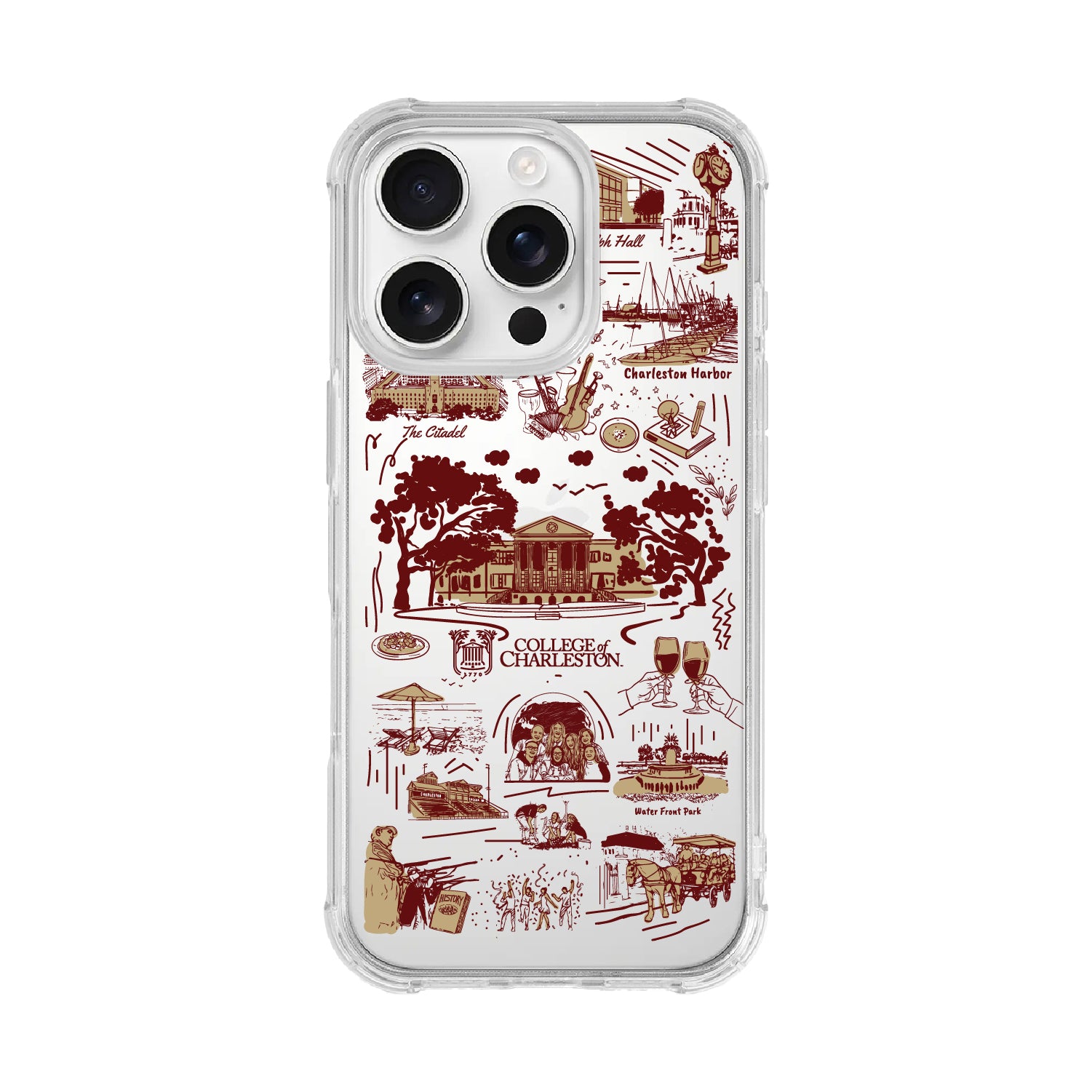 Phone Case, Tough Edge, College of Charleston