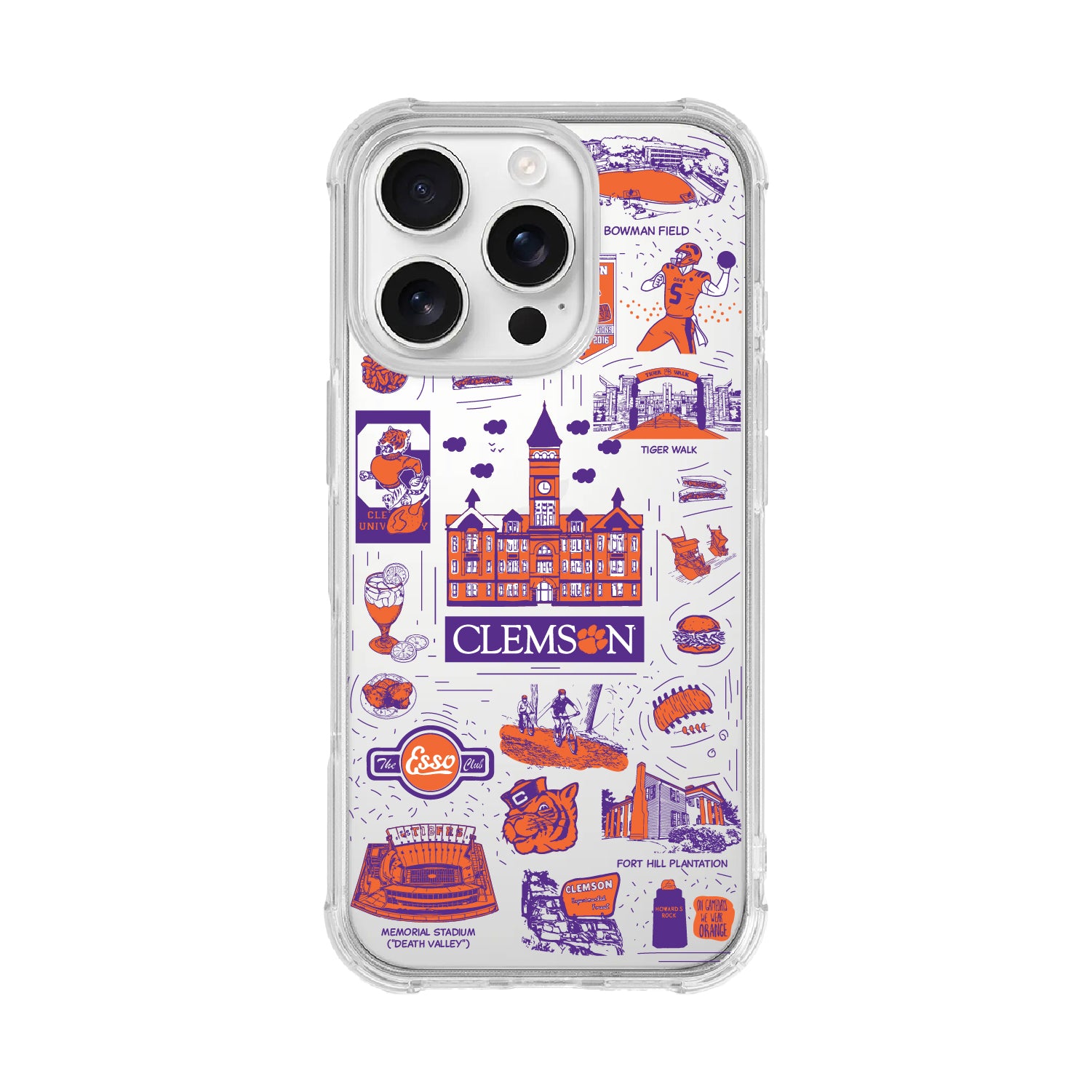 Phone Case, Tough Edge, Clemson University