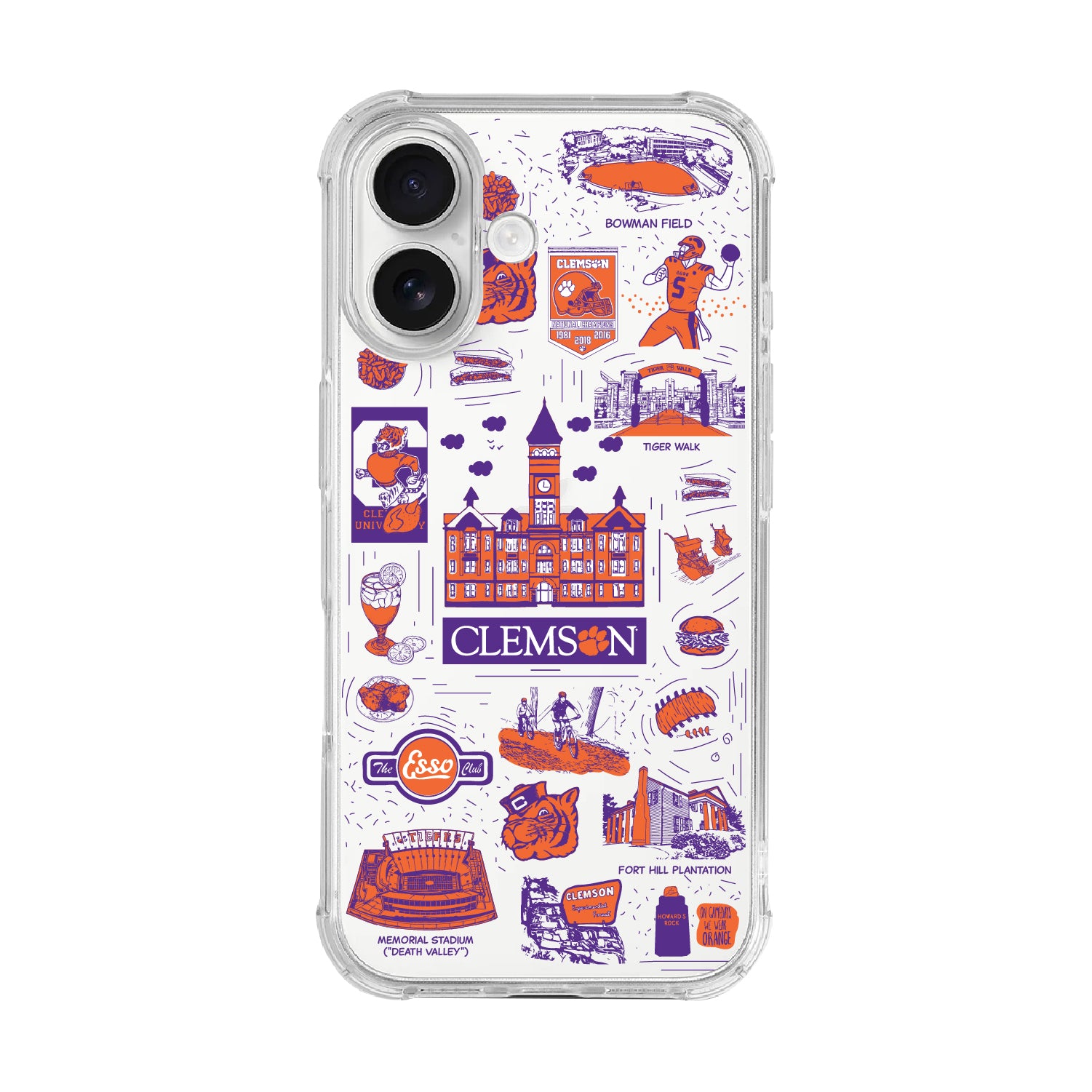 Phone Case, Tough Edge, Clemson University