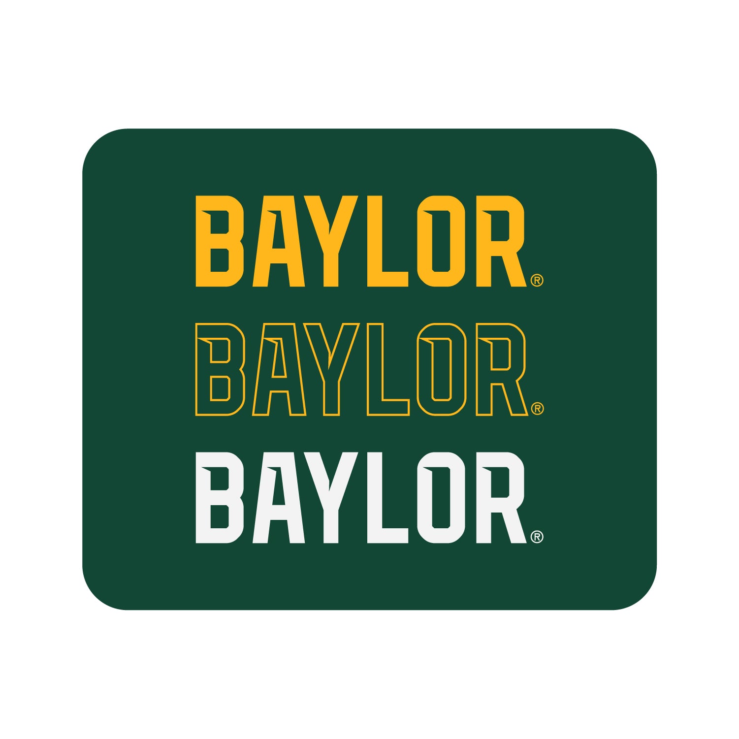 Mouse Pad, Fabric, Baylor University