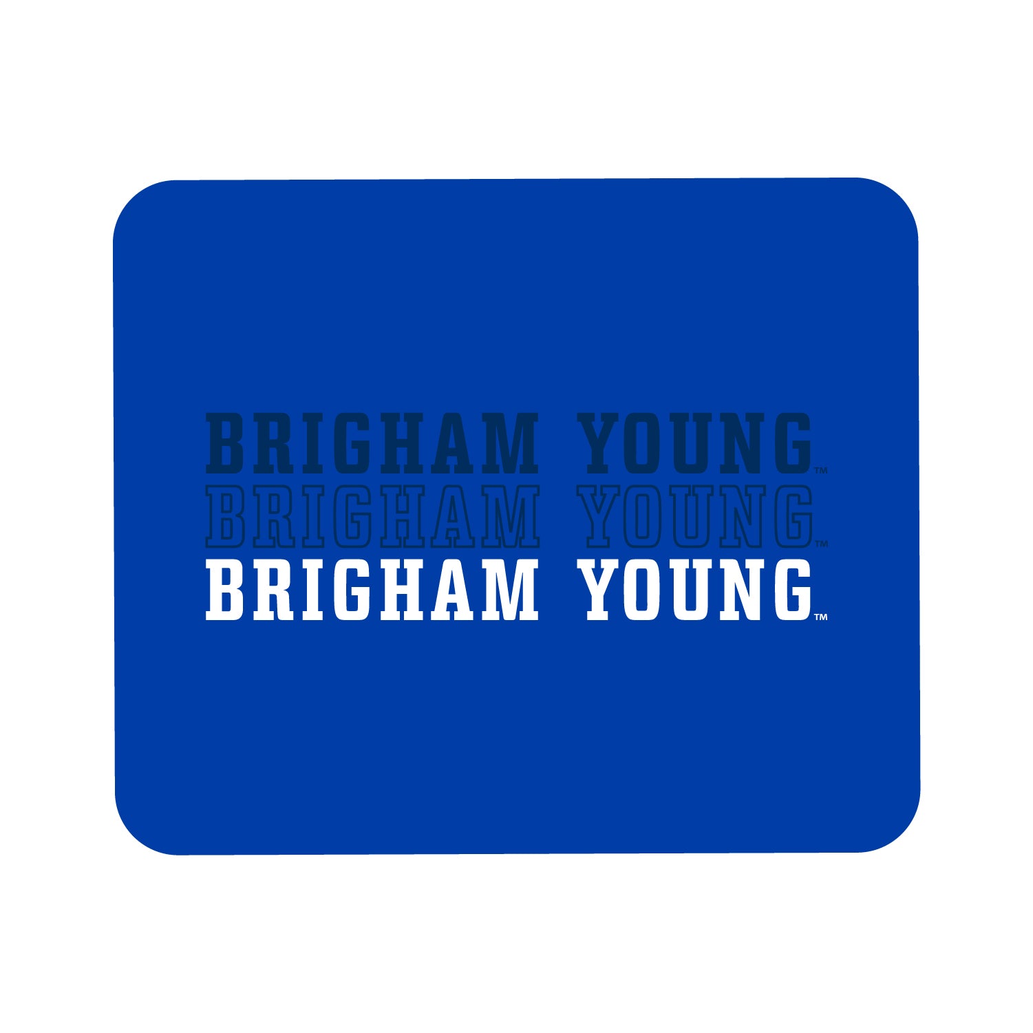 Mouse Pad, Fabric, Brigham Young University