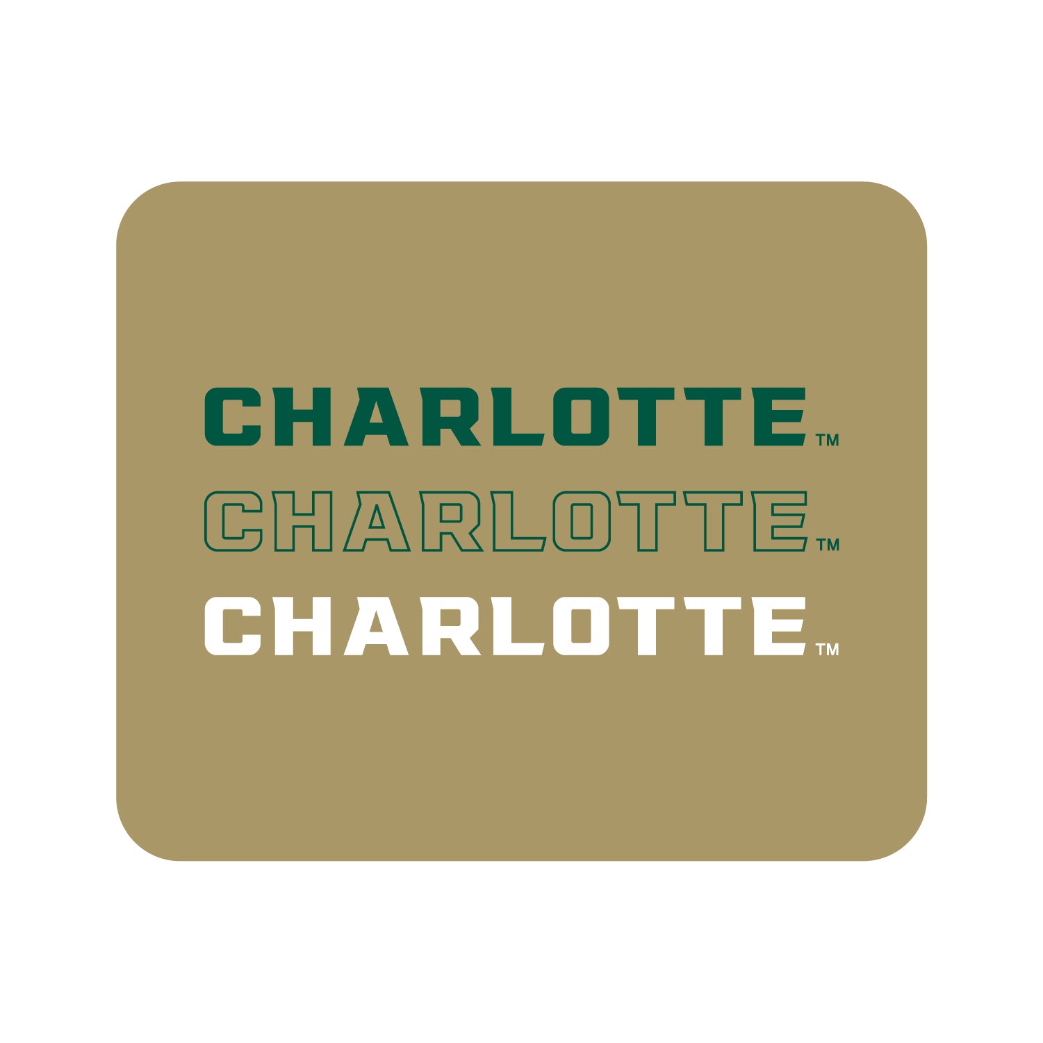 Mouse Pad, Fabric, University of North Carolina at Charlotte