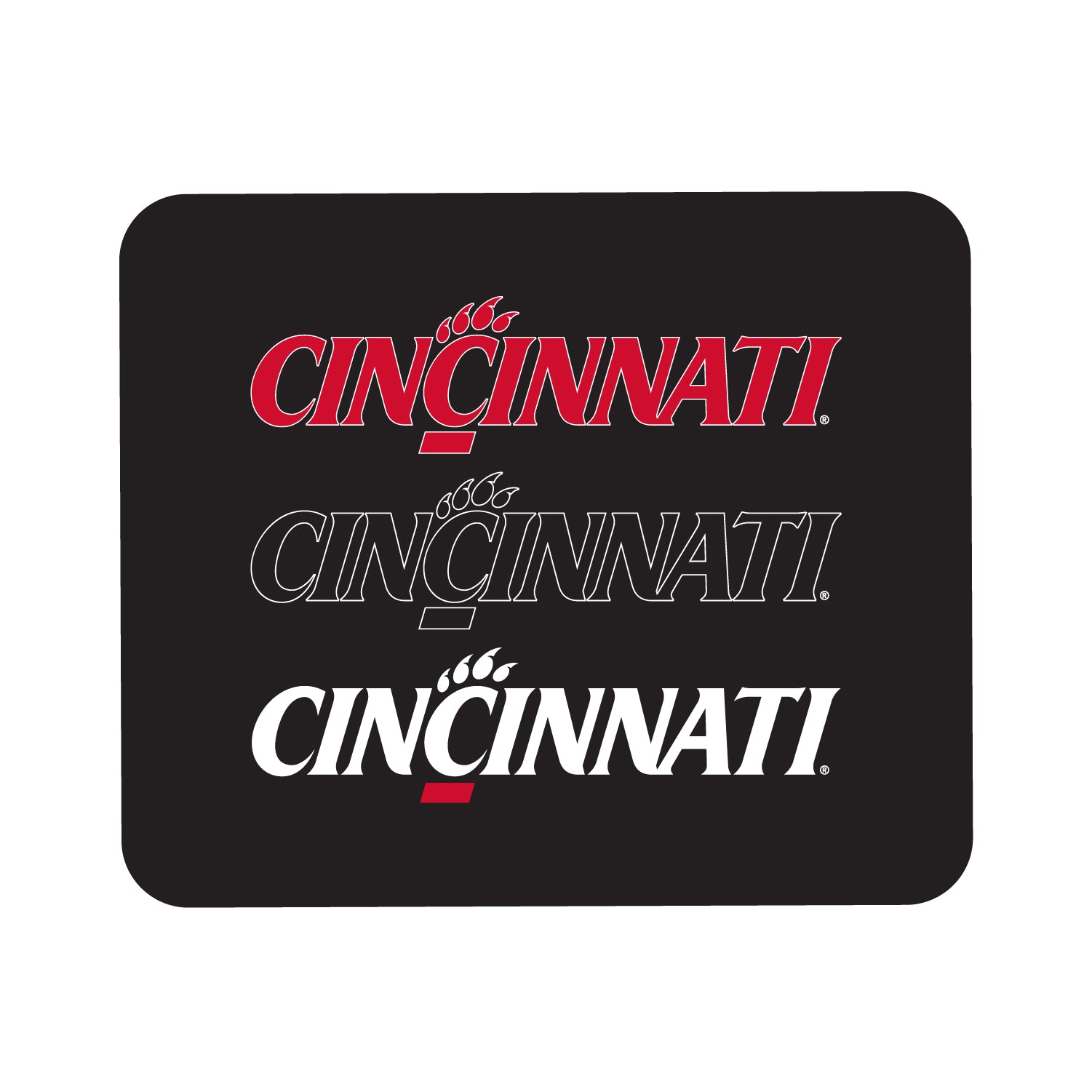 Mouse Pad, Fabric, University of Cincinnati