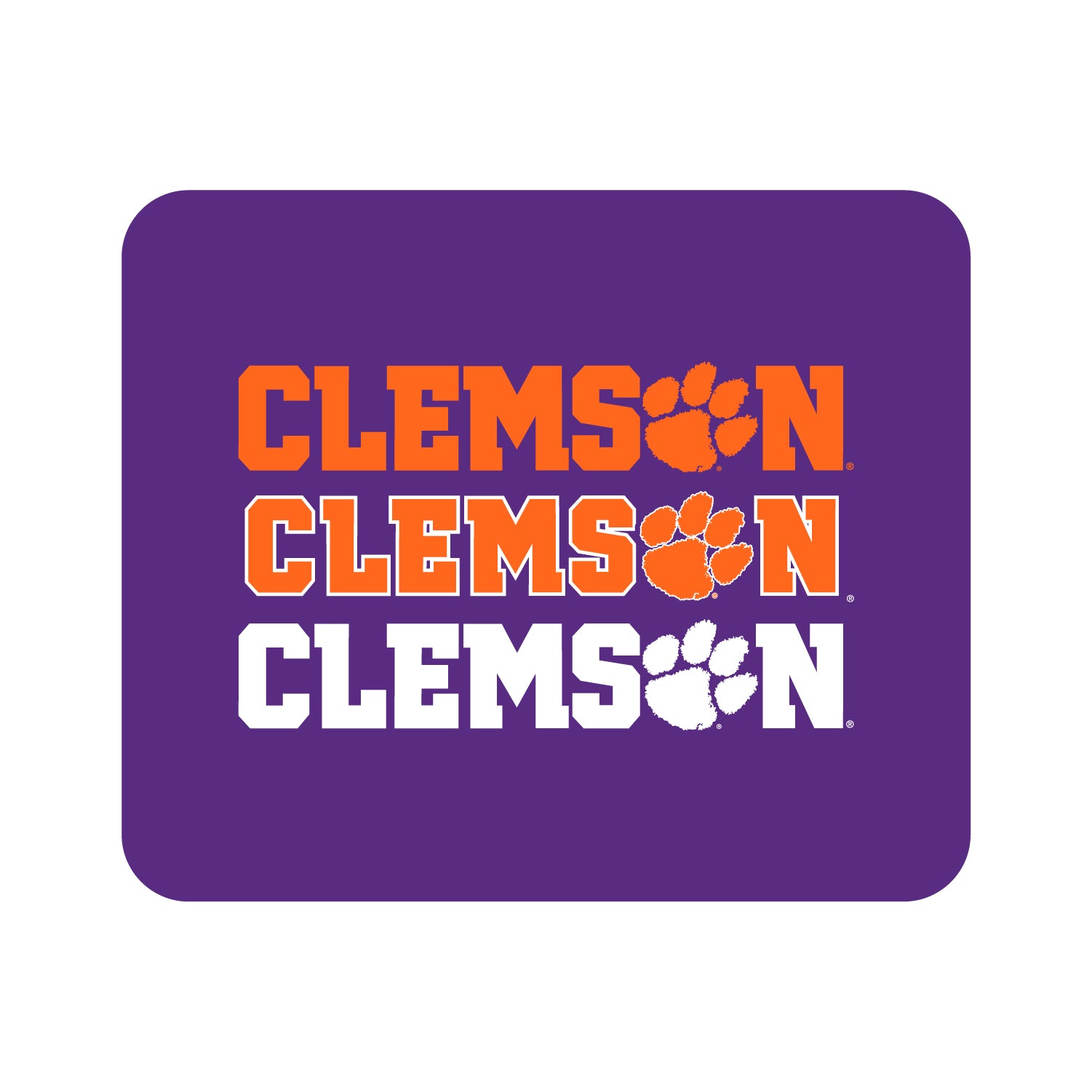 Mouse Pad, Fabric, Clemson University