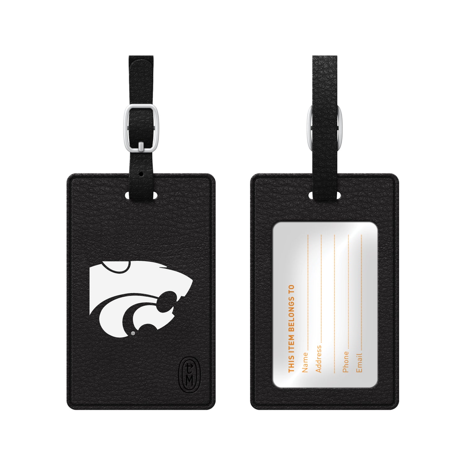 Kent State University Faux Leather Luggage Tag