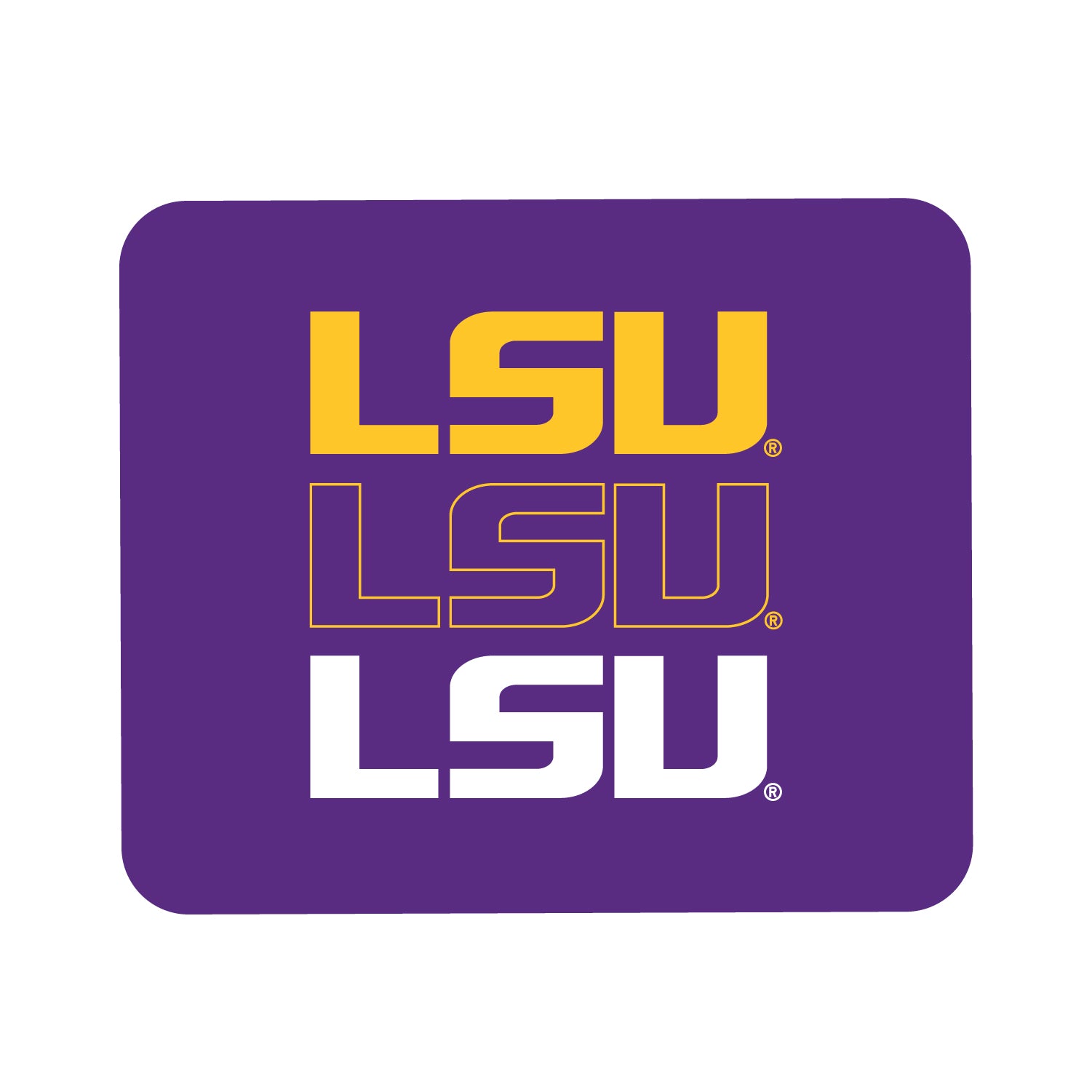 Mouse Pad, Fabric, Louisiana State University