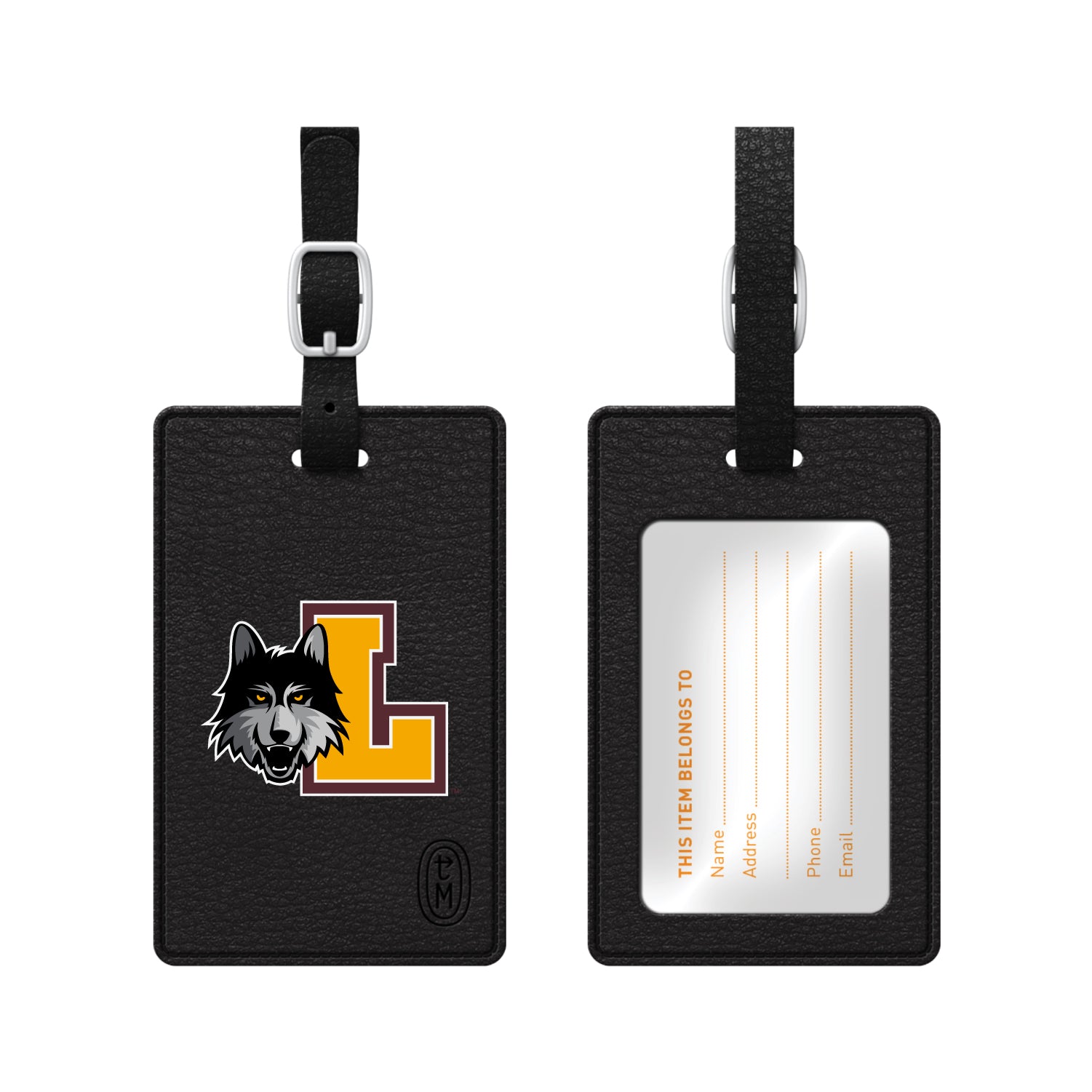 Liberty University Faux Leather Luggage Tag