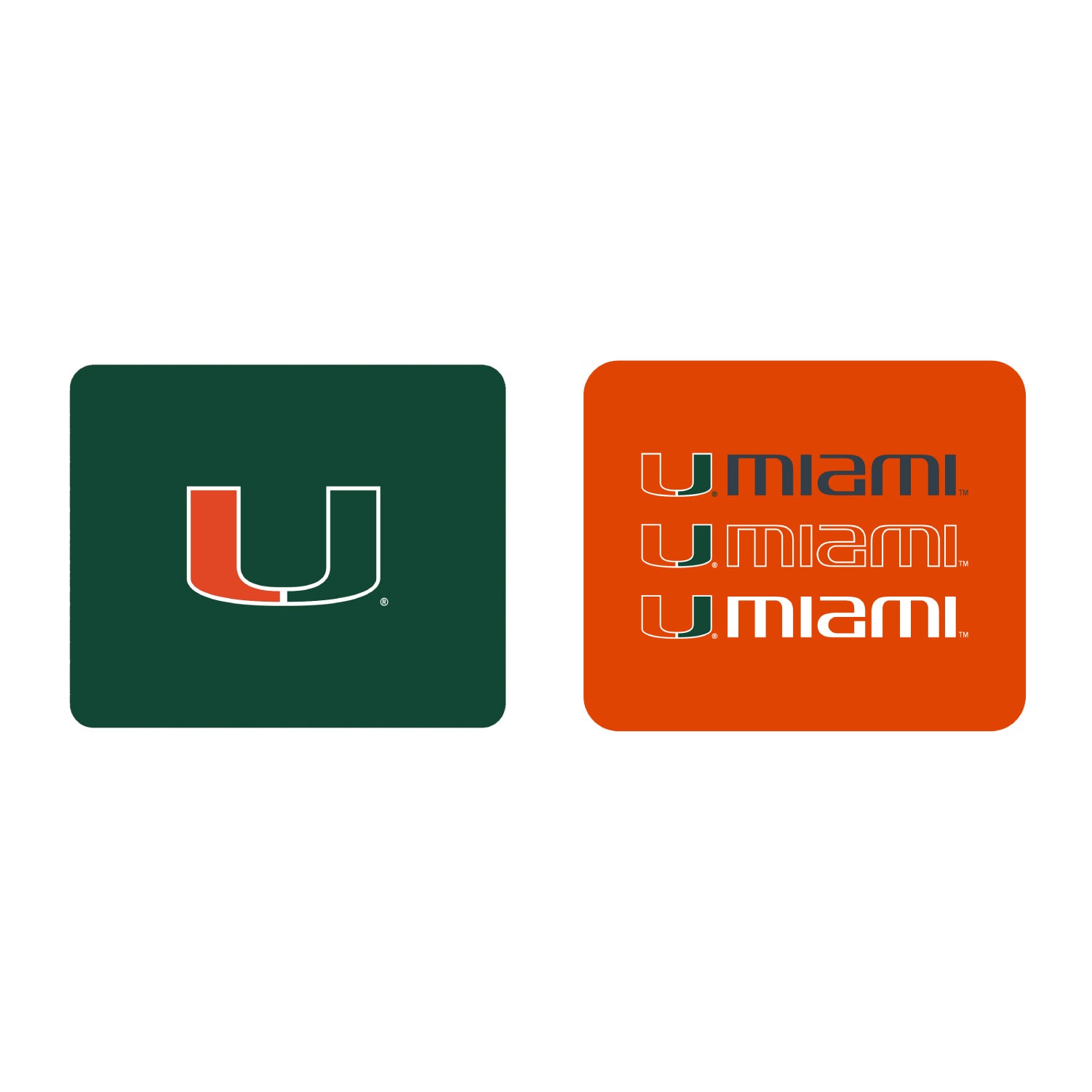 Mouse Pad, Fabric, University of Miami