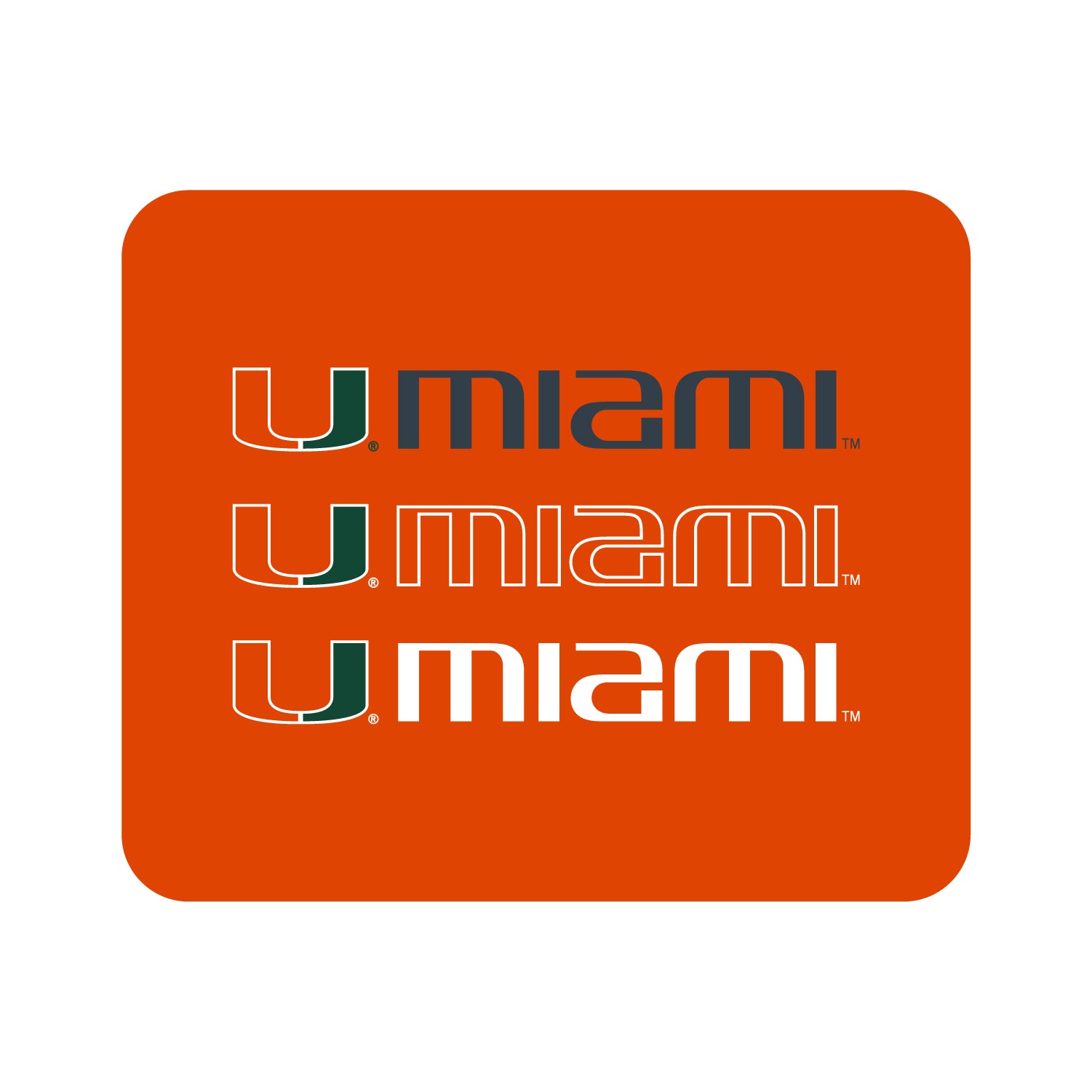 University of Miami Mouse Pad | OTM Essentials