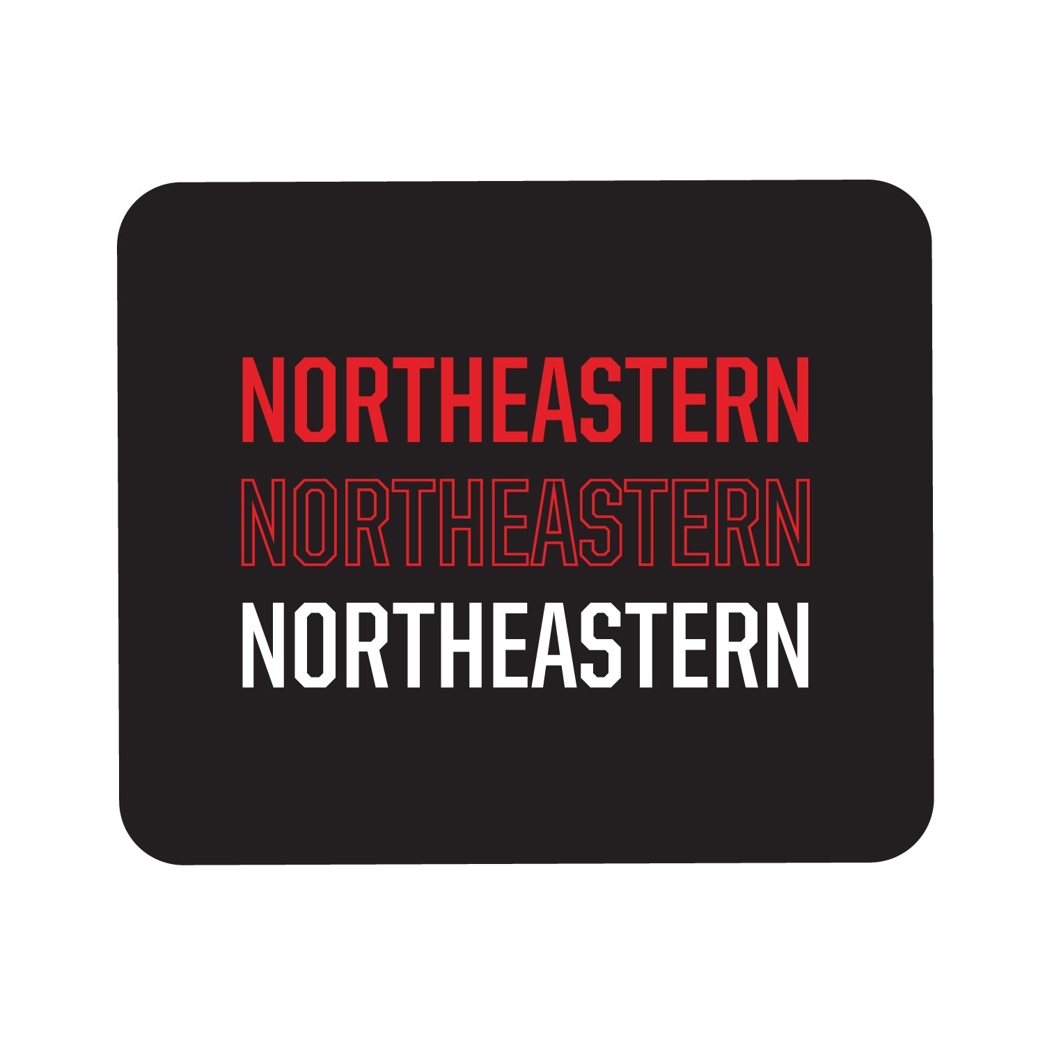 Mouse Pad, Fabric, Northeastern University