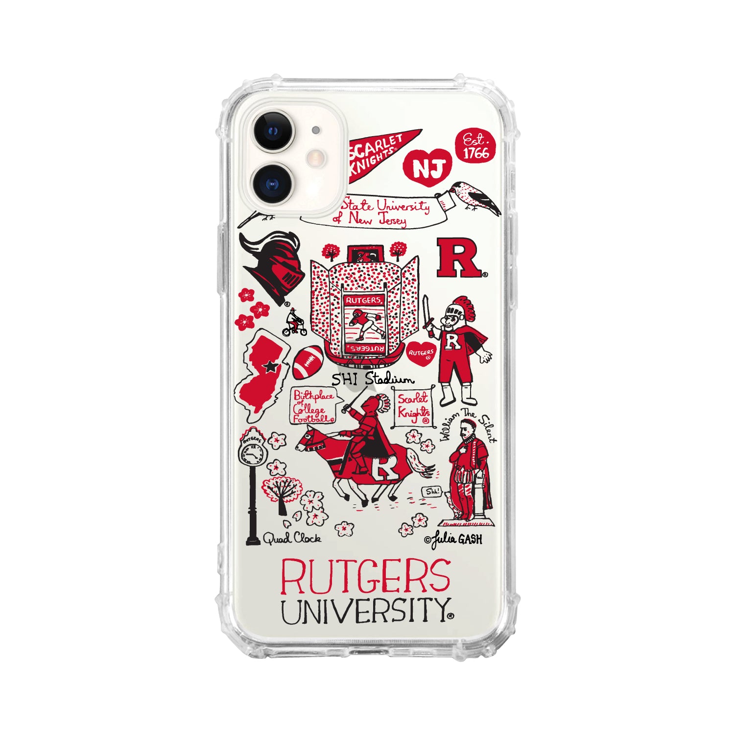 Phone Case, Tough Edge, Rutgers University