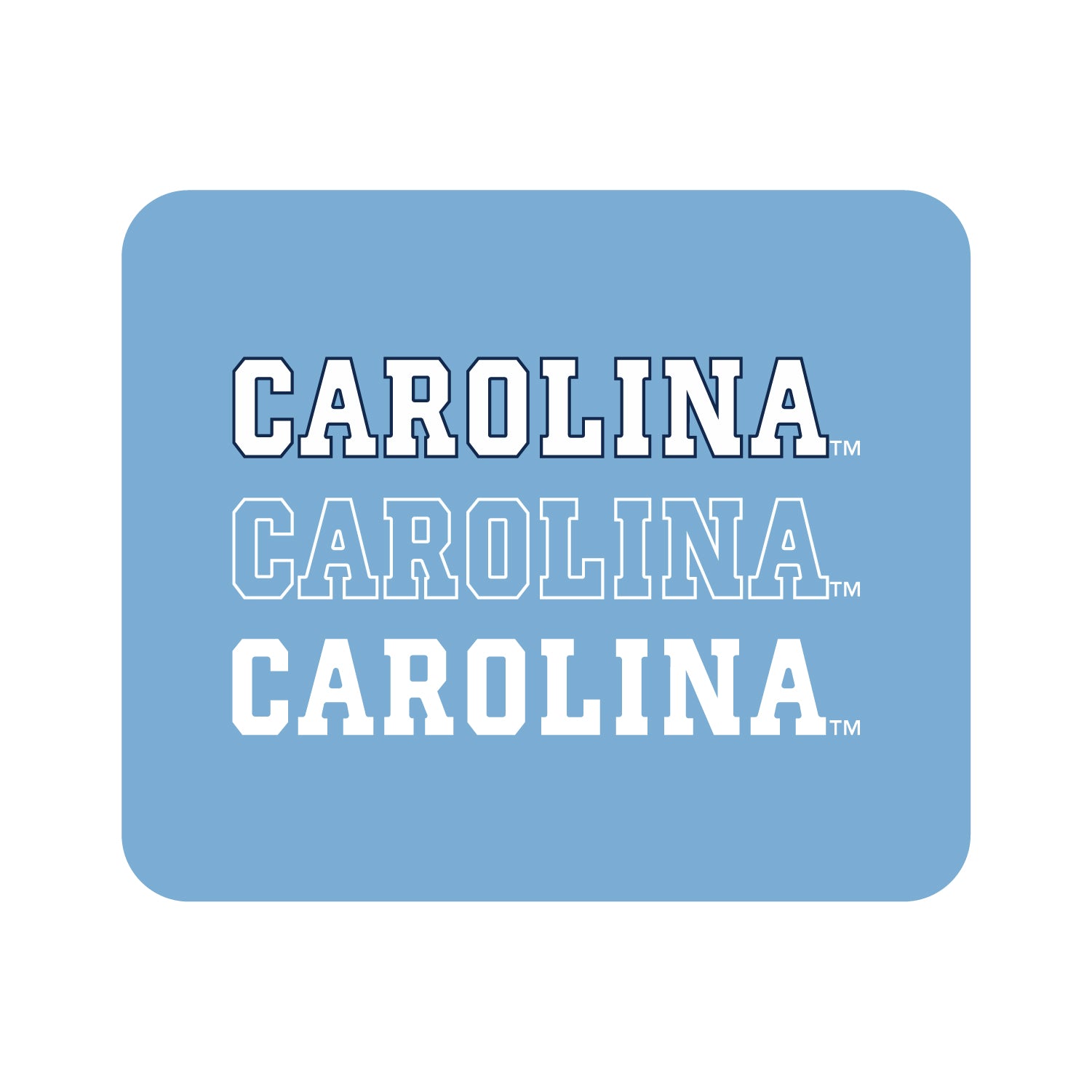 Mouse Pad, Fabric, University of North Carolina