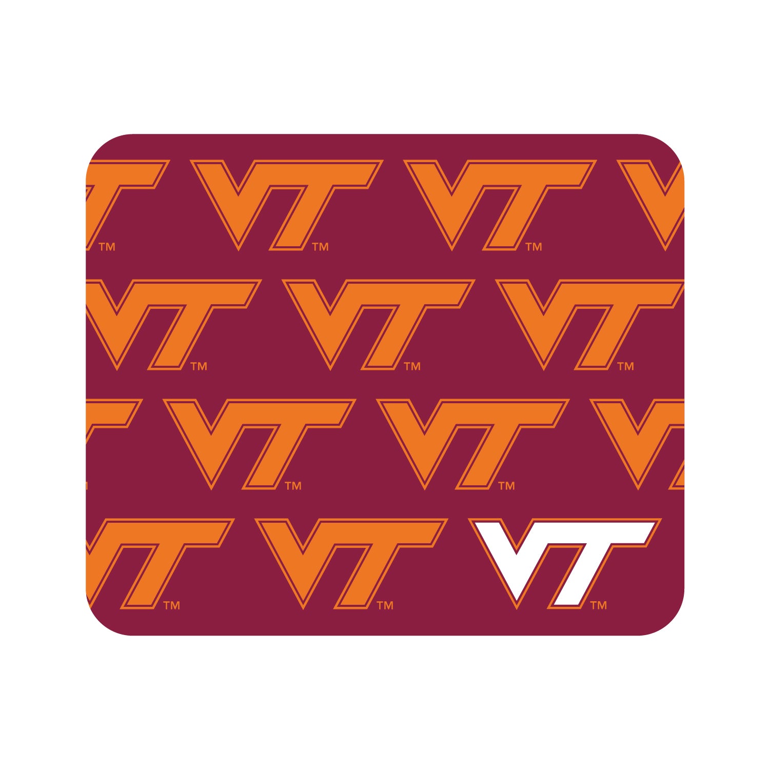 Mouse Pad, Fabric, Virginia Tech University