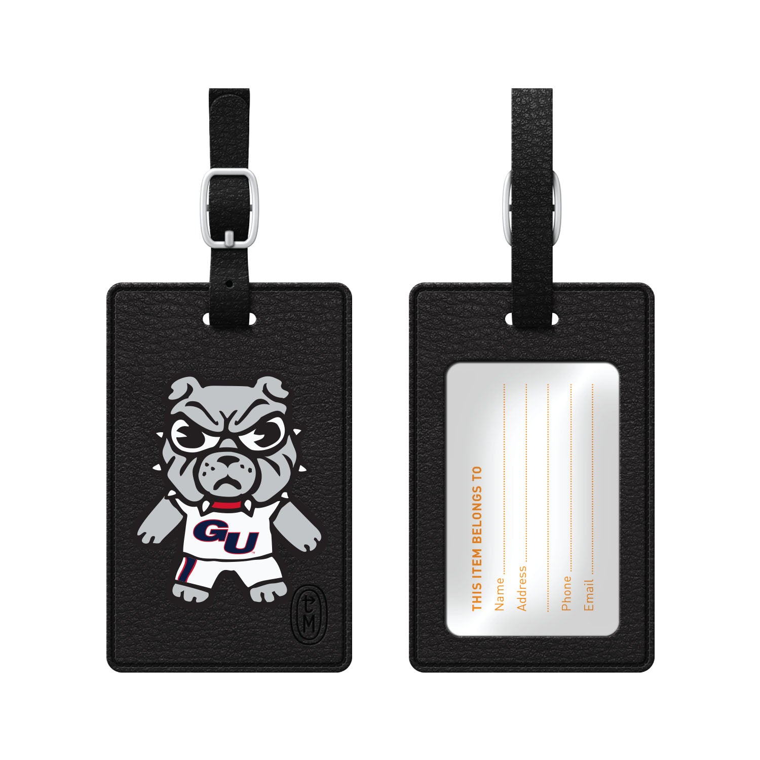 Luggage Tag, Faux Leather, Gonzaga University