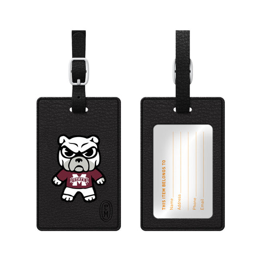 Luggage Tag, Faux Leather, Mississippi State University