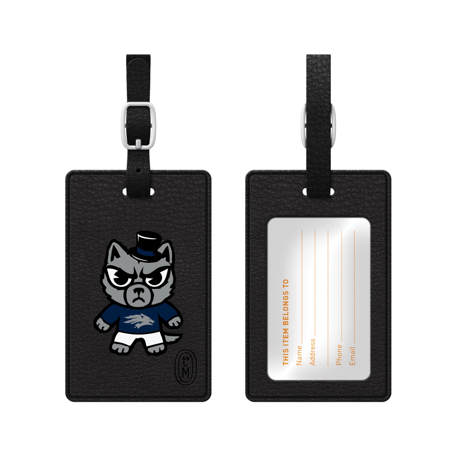 University of Nevada Faux Leather Luggage Tag