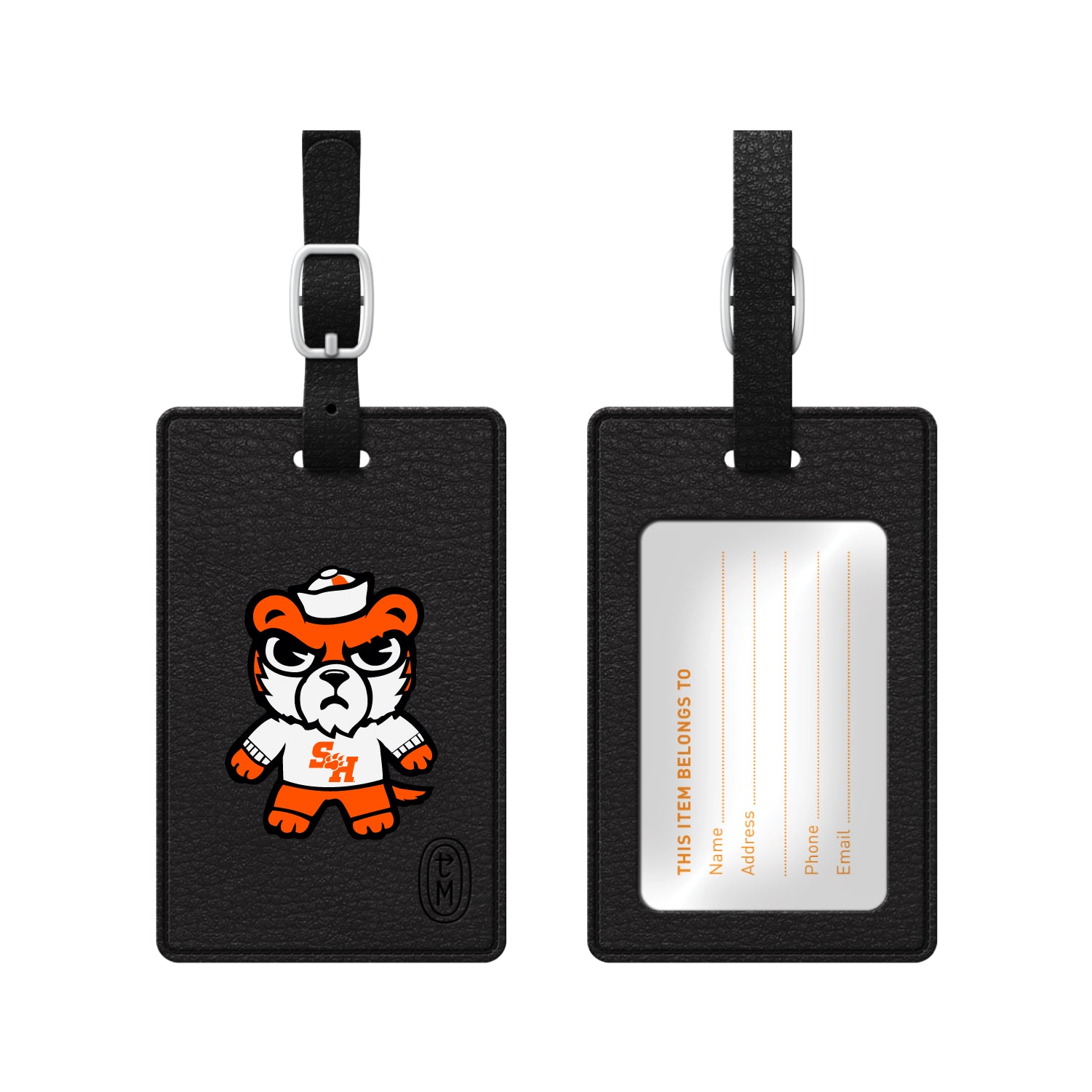 Luggage Tag, Faux Leather, Sam Houston State University