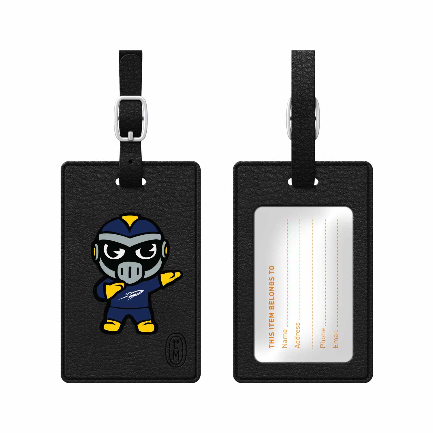 Luggage Tag, Faux Leather, University of Toledo