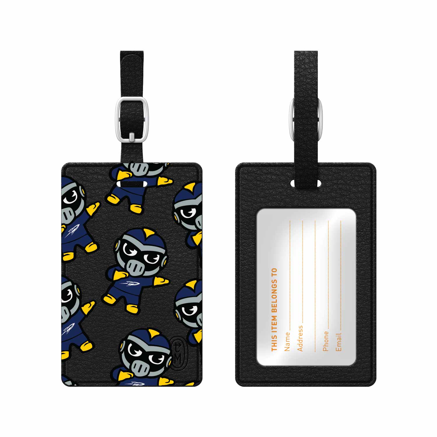 Luggage Tag, Faux Leather, University of Toledo