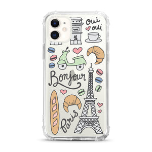Phone Case, Tough Edge, Bonjour Paris