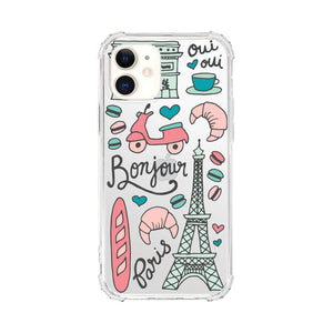 Phone Case, Tough Edge, Bonjour Paris