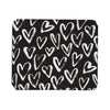 Mouse Pad, White Hearts