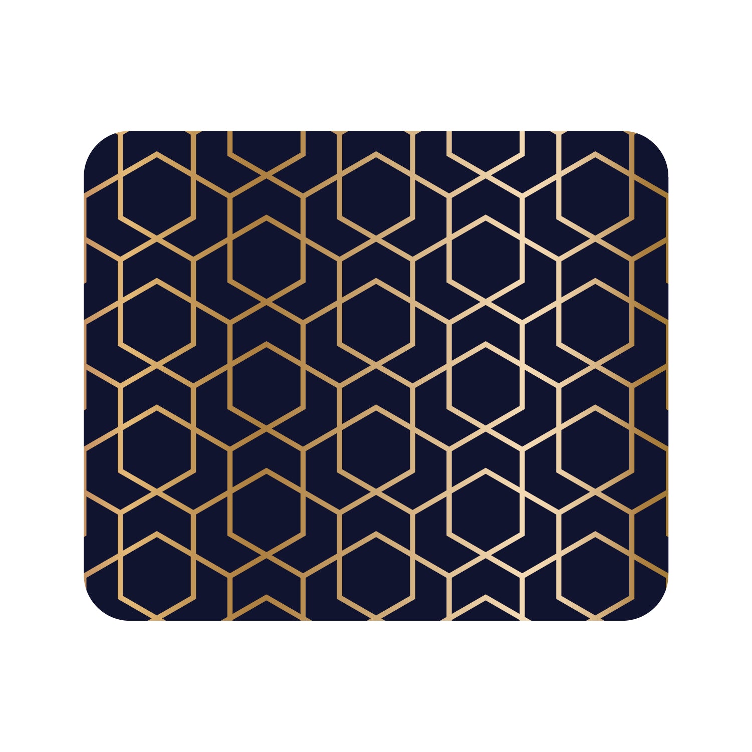 Mouse Pad, Golden Hexagrams