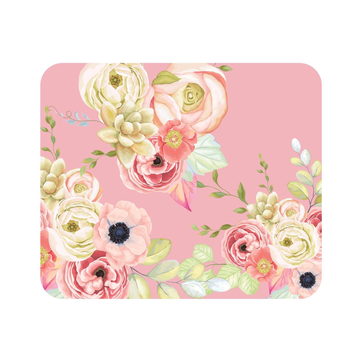 Mouse Pad, Flower Garden