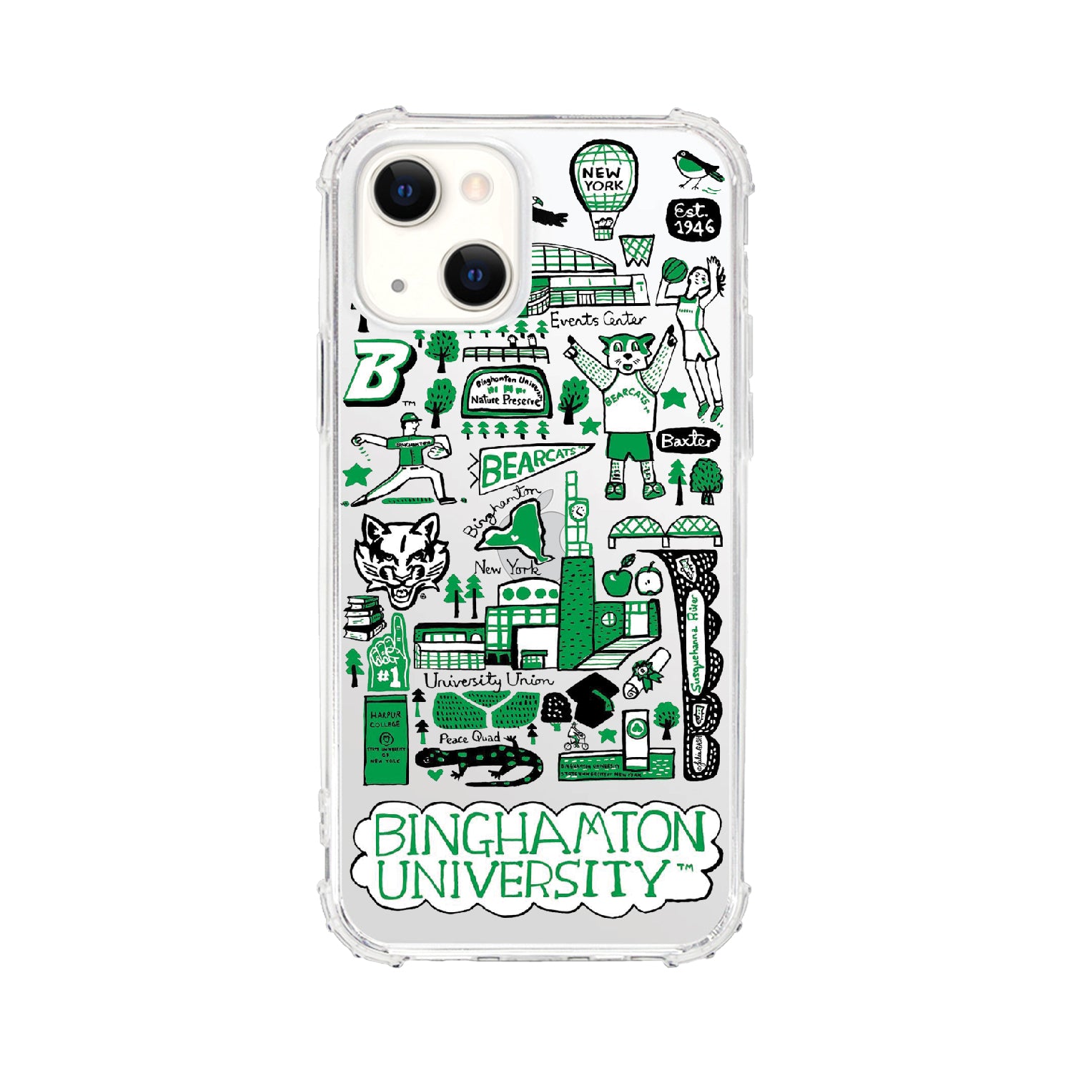 Phone Case, Tough Edge, Binghamton University