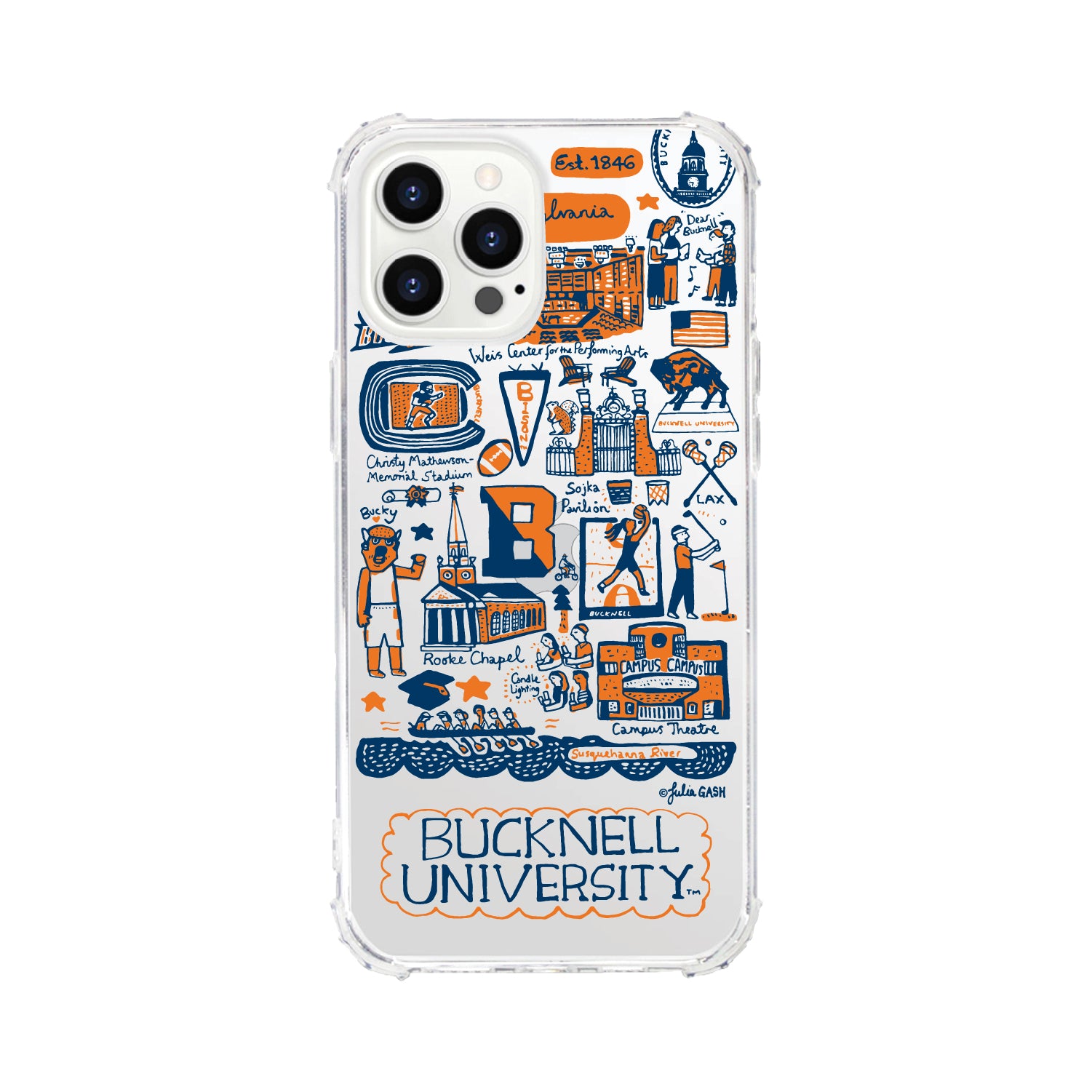 Phone Case, Tough Edge, Bucknell University