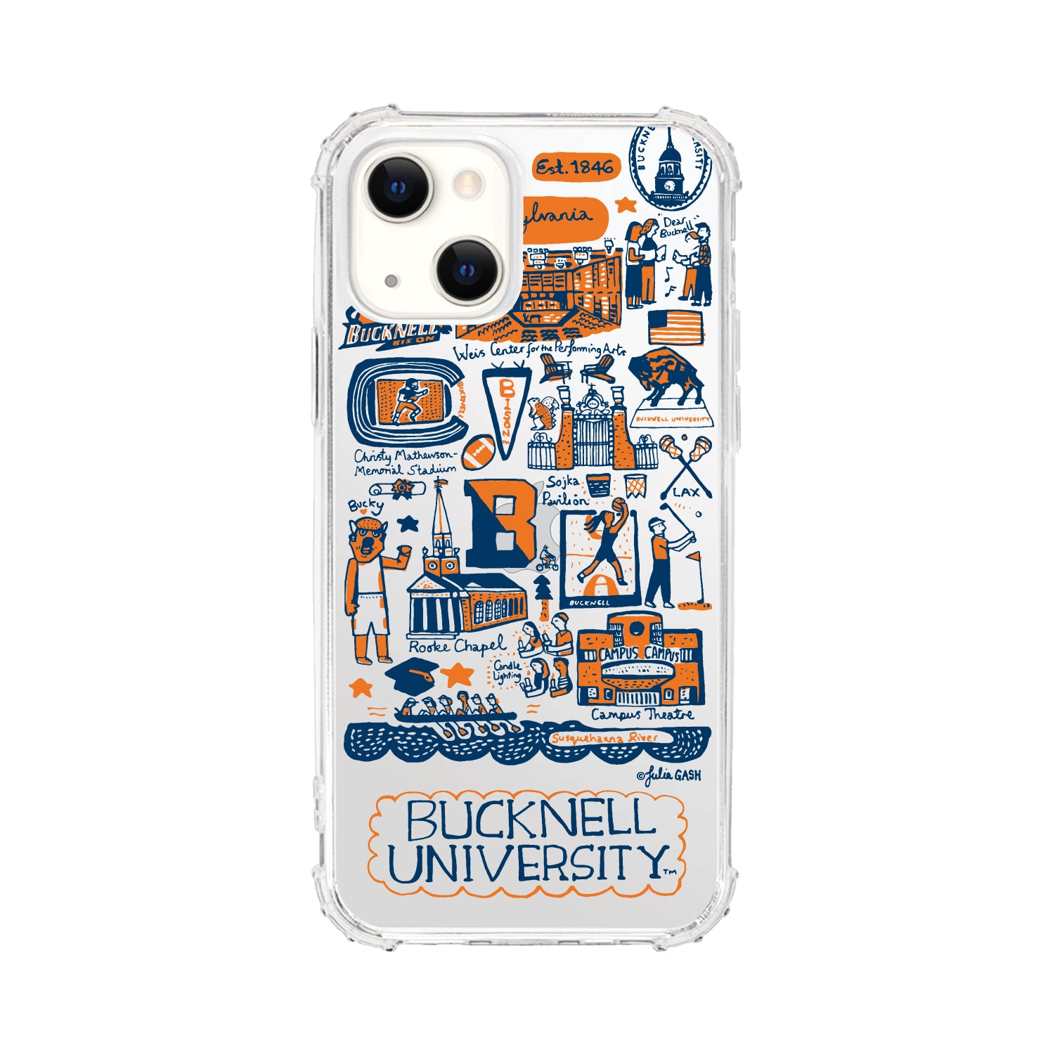 Phone Case, Tough Edge, Bucknell University