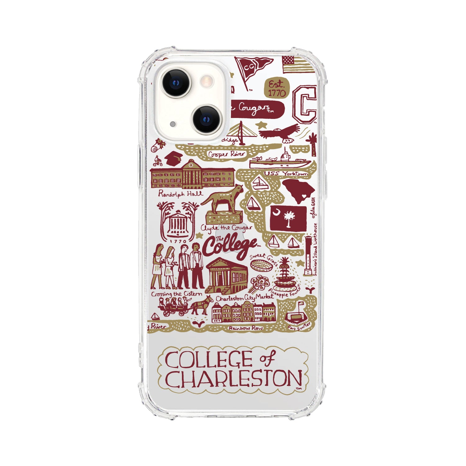 Phone Case, Tough Edge, College of Charleston