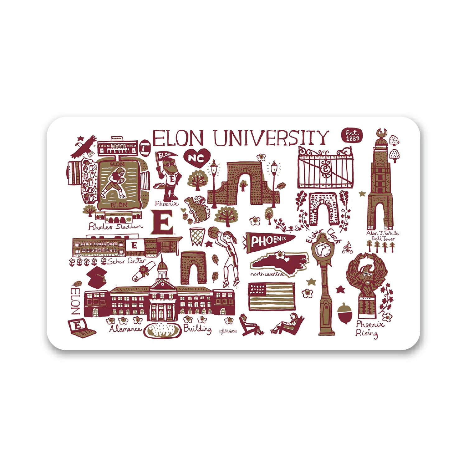 Elon University Fabric Mouse Pad | OTM Essentials