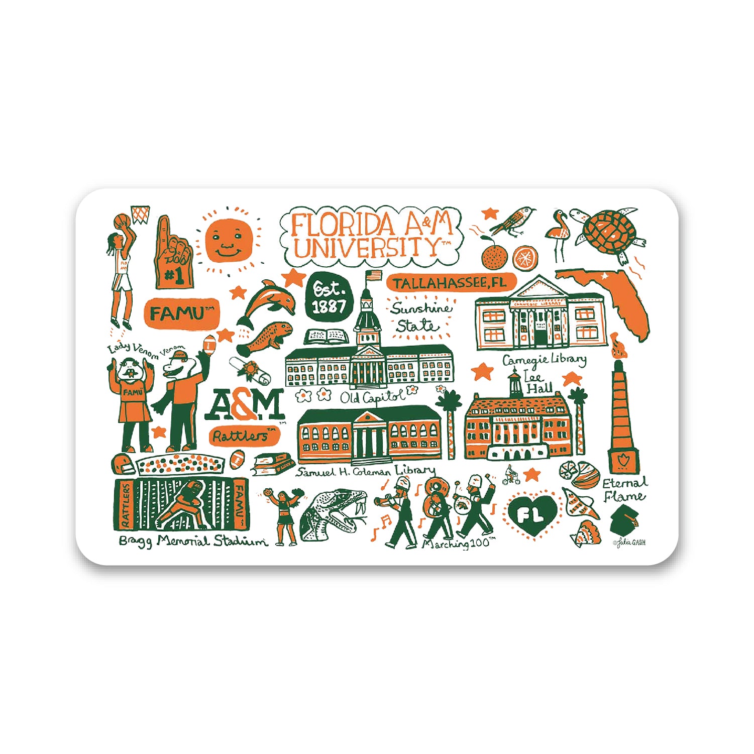 Mouse Pad, Fabric, Florida A&M University