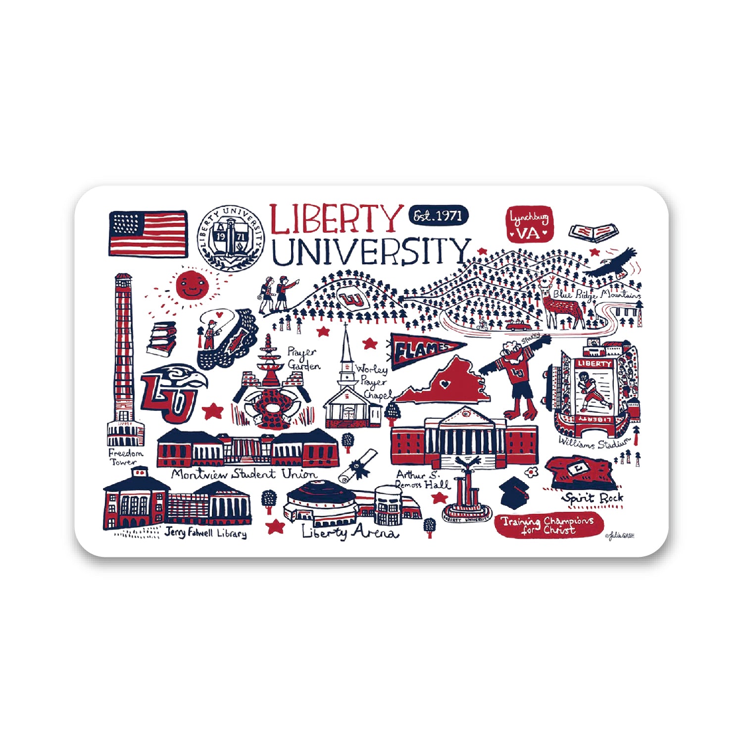 Liberty University Fabric Mouse Pad | OTM Essentials