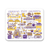 Mouse Pad, Fabric, Louisiana State University