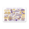 Mouse Pad, Fabric, Louisiana State University