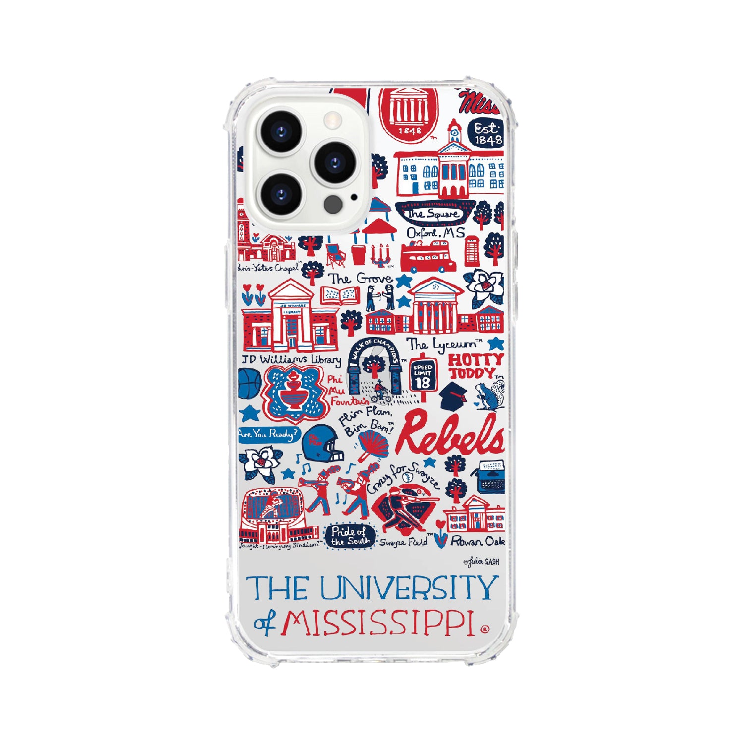 Phone Case, Tough Edge, University of Mississippi